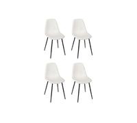 Lot de 4 chaise GENERIQUE interieur non pliable H. 85 cm en bois beige