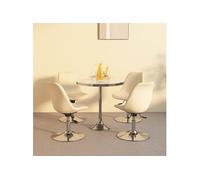 Vidaxl Chaises Pivotantes De Salle À Manger 4 Pcs Crème Tissu