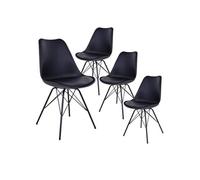Lot de 4 chaise interieur non empilable non pliable H. 86 cm en metal