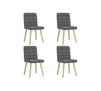 Lot de 4 chaise interieur non pliable H. 86 cm en bois massif gris