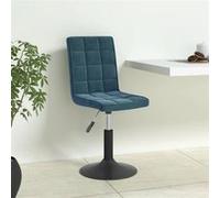 Lot de 4 chaise vidaxl en acier non pliable interieur H. 102.5 cm bleu Bleu G