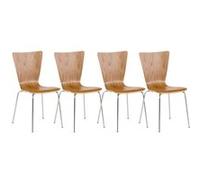 Lot de 4 chaises Aaron - CLP - Chêne - Empilable - Moderne - Confortable