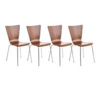 Lot de 4 chaises Aaron , Marron Marron G