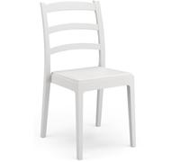 Lot de 4 chaises - ARETA - REA - 51 x 46 x H88 cm - Blanc