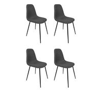 Lot de 4 Chaises "Atome" 86cm Gris
