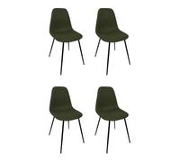 Lot de 4 Chaises "Atome" 86cm Kaki