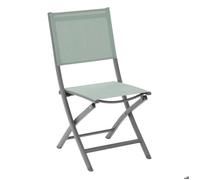 Hespéride - Lot de 4 Chaises de Jardin Pliantes Essentia Vert Olive - Aluminium Texaline - Dim 45 x 57 x 90 cm - Meuble d'Extérieur Pliable