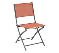 Hespéride - Lot de 4 Chaises de Jardin Pliantes Modula Ambre - Acier Traité Epoxy Texaline - Dim 46 x 52 x 87 cm - Meuble d'Extérieur Pliable