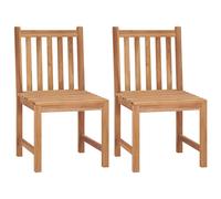 Lot de 4 Chaises de Jardin Sièges Patio Terrasse Bois de Teck Solide vidaXL