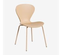 Lot de 4 chaises de salle à manger empilables Uit Colors Brun Blé
