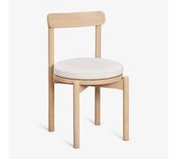 Lot de 4 chaises de salle à manger en bois d'acacia Nualis Acacia Marron Clair