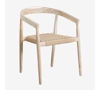 Lot De 4 Chaises De Salle À Manger En Bois De Teck Visby Design Bois Naturel