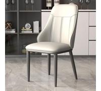Lot de 4 chaises de salle à manger légères et luxueuses, avec dossier et pieds en métal, chaises de salle à manger, chambre ou bureau, table et chaises de cuisine rembourrées haute résilience