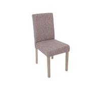 Lot De 4 Chaises De Salle À Manger Littau, Tissu, Gris, Pieds: Structure Chêne