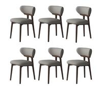 Lot de 4 chaises de salle à manger modernes du milieu du siècle - Cuir rembourré haute résilience - Élégantes et confortables pour le salon, la cuisine et la salle à manger, parfaites pour l