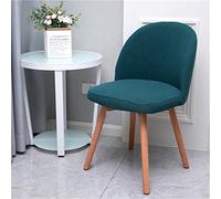Lot de 4 chaises de salle à manger modernes du milieu du siècle, housses de protection élégantes pour décoration de maison, salon et chambre à coucher (bleu paon)