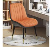 Lot de 4 chaises de salle à manger pivotantes, meubles de cuisine rembourrés en polyuréthane avec dossier haut et pieds en métal robustes pour salon, chambre à coucher, décoration d'intérieur moderne