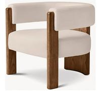 Lot de 4 chaises de salle à manger rembourrées modernes avec accoudoirs, pieds en bois noir, côté en tissu élégant, design élégant pour meubles de cuisine et de salle à manger