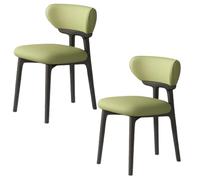 Lot de 4 chaises de salle à manger vintage en bois, design ergonomique rembourré pour la maison, le restaurant, l'hôtel, le bar - Chaise de maquillage élégante avec dossier pour plus de confort et