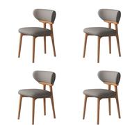 Lot de 4 chaises de salle à manger vintage en bois massif avec assise rembourrée et dossier, parfaites pour la maison, le restaurant, l'hôtel, le bar, le maquillage