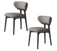 Lot de 4 chaises de salle à manger vintage en bois massif ergonomiques rembourrées avec dossier, idéales pour la maison, le restaurant, l'hôtel, le bar, le maquillage