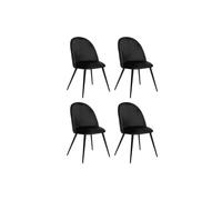 Lot de 4 Chaises Design "Slano" 84cm Noir