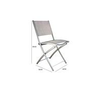 Lot de 4 chaises en acier MOLVINA