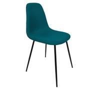 Lot de 4 chaises - home deco factory - atome - confort - bleu