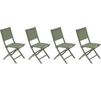 Hespéride - Lot de 4 chaises de Jardin essentia Pliable Vert Laurier