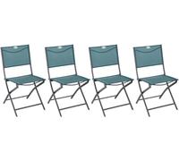 Chaise pliante Modula bleu canard/graphite Hespéride
