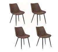 Lot de 4 chaises Olwen - Marron