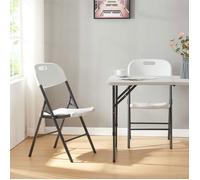 Lot de 4 chaises pliantes Ljusnarsberg 87 x 46 x 53 cm blanc