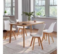 Lot De 4 Chaises Sara Blanches Pour Salle À Manger Design Scandinave - Idmarket Blanc