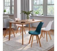 Lot De 4 Chaises Sara Mix Color Pastel Rose, Blanc, Gris Clair, Bleu Multicolore