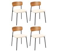 Lot de 4 Chaises Scandinaves "Loki" 71cm Blanc