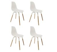 Lot de 4 Chaises Scandinaves "Phénix" 81cm Blanc