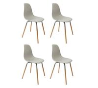 Lot de 4 Chaises Scandinaves "Phénix" 81cm Gris