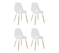 Lot de 4 Chaises Scandinaves "Phénix" 81cm Transparent