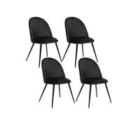 - Lot de 4 Chaises Slano - Noir - Slano