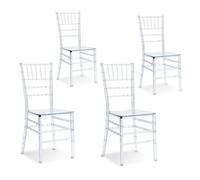 Lot De 4 Chaises Transparentes - Napoleon