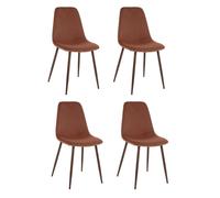 Atmosphera - Chaise - Pieds Imitation Noyer - Rose Terracotta