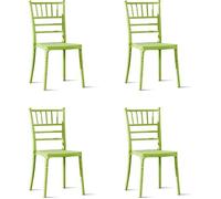 Lot de 4 chaises vertes - Napoleon - DESIGNETSAMAISON