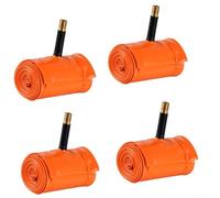 Lot de 4 chambres à air de vélo 24 x 3 0 pour VTT ultra léger 149 g avec valve en alliage d'aluminium AV30 mm résistant à la pression pour freins sur jante et systèmes de frein à disque