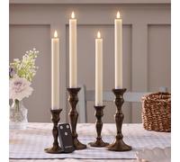 Lot de 4 Chandelles Rechargeables TruGlow® avec Télécommande