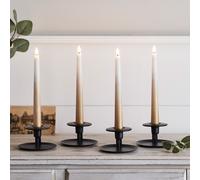 Lot de 4 Chandelles TruGlow® Effet Ombré Bronze Télécommandées