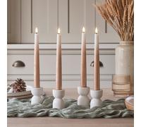 Lot de 4 Chandelles TruGlow® Effet Ombré Bronze Télécommandées