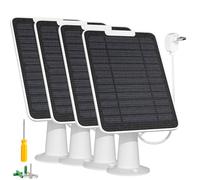 Lot de 4 chargeurs de panneau solaire Arlo Essential / XL, 5 W étanche IP65, câble micro USB 3 m, support mural (pas pour