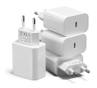 【Lot de 4】 Chargeurs USB C 25W, Chargeur Rapide de Type C PD 3.0, Adaptateur d'alimentation Universel USBC, Compatible avec iPhone 16/15/14/13/12/11, Samsung Galaxy S25/S24/S23/S22/S21, Google Pixel