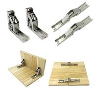 Lot de 4 Charnière 90 Degrés, Réglables 90 degrés charnière de porte armoire, charnière porte placard dissimulée, pour Portes Complètement en Applique et Rentrant de Meubles Armoires