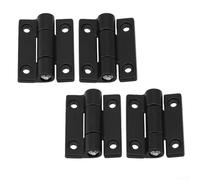 Lot de 4 charnières d'amortissement de couple réglables pour armoires et équipements industriels Construction en alliage de zinc (Noir)